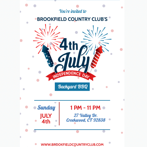 4th of July BBQ Invite